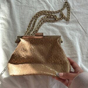 Gold Chain Evening Bag